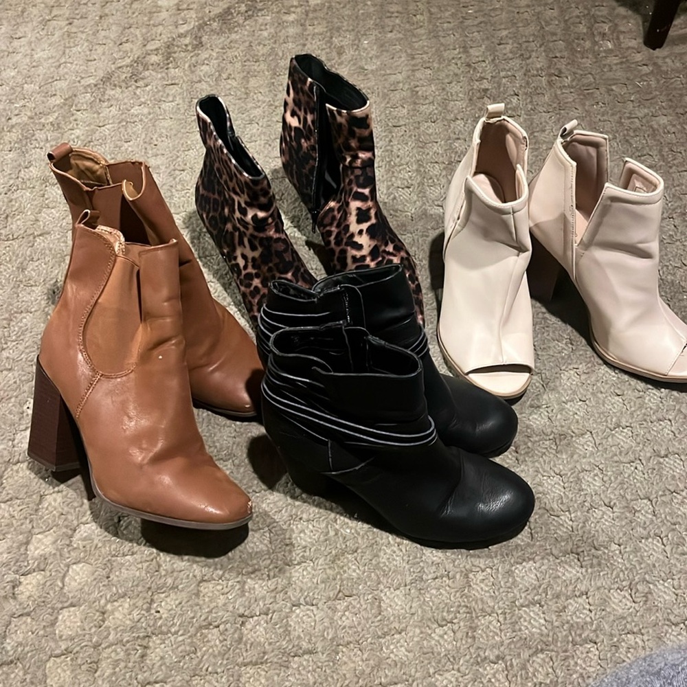 lot of booties sz8.5
